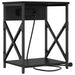 Dulap de noapte 2 pcs Stejar Negru 41 x 31 x 51 cm - WALTI WALTI