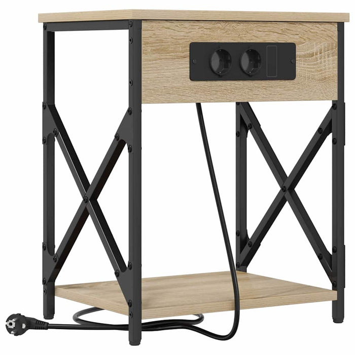 Dulap de noapte 2 pcs Stejar Sonoma 41 x 31 x 51 cm - WALTI WALTI