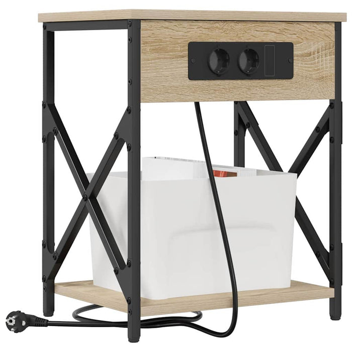 Dulap de noapte 2 pcs Stejar Sonoma 41 x 31 x 51 cm - WALTI WALTI