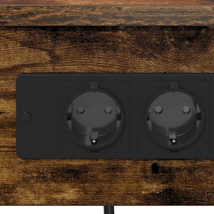 Dulap de noapte 2 pcs Stejar fumuriu 41 x 31 x 51 cm - WALTI WALTI
