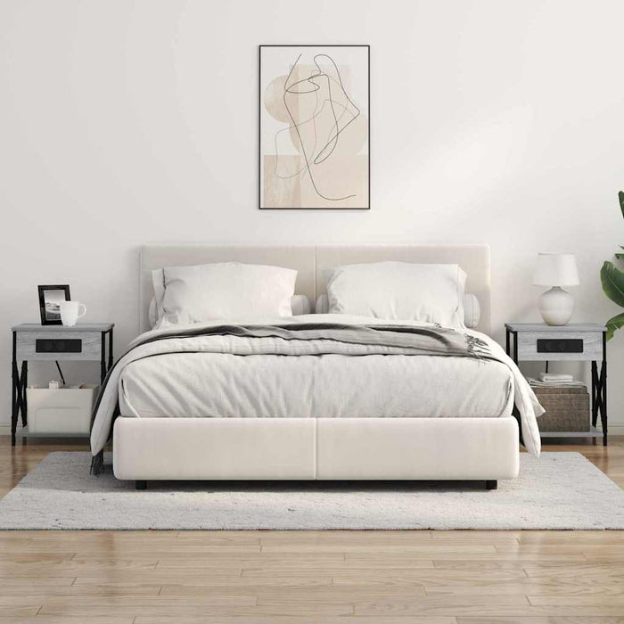 Dulap de noapte Gri Sonoma 41 x 31 x 51 cm Lemn compozit - WALTI WALTI