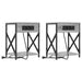 Dulap de noapte 2 pcs Gri Sonoma 41 x 31 x 51 cm Lemn compozit - WALTI WALTI