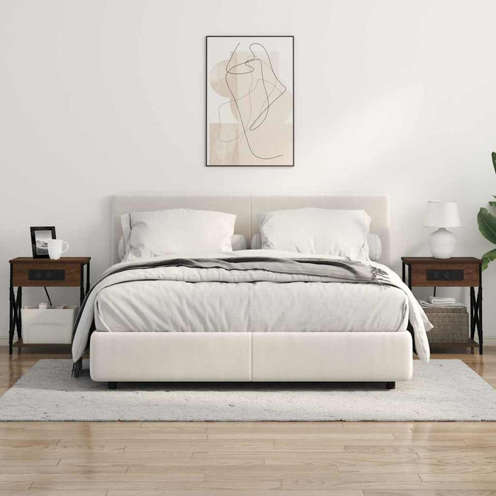Dulap de noapte 2 pcs Stejar închis 41 x 31 x 51 cm - WALTI WALTI