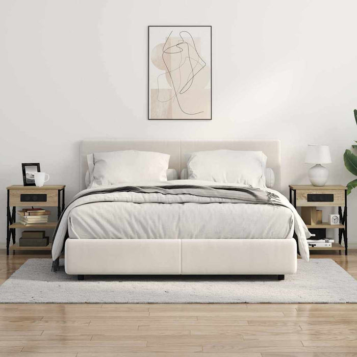 Dulap de noapte Stejar Sonoma 41 x 31 x 51 cm Lemn compozit - WALTI WALTI