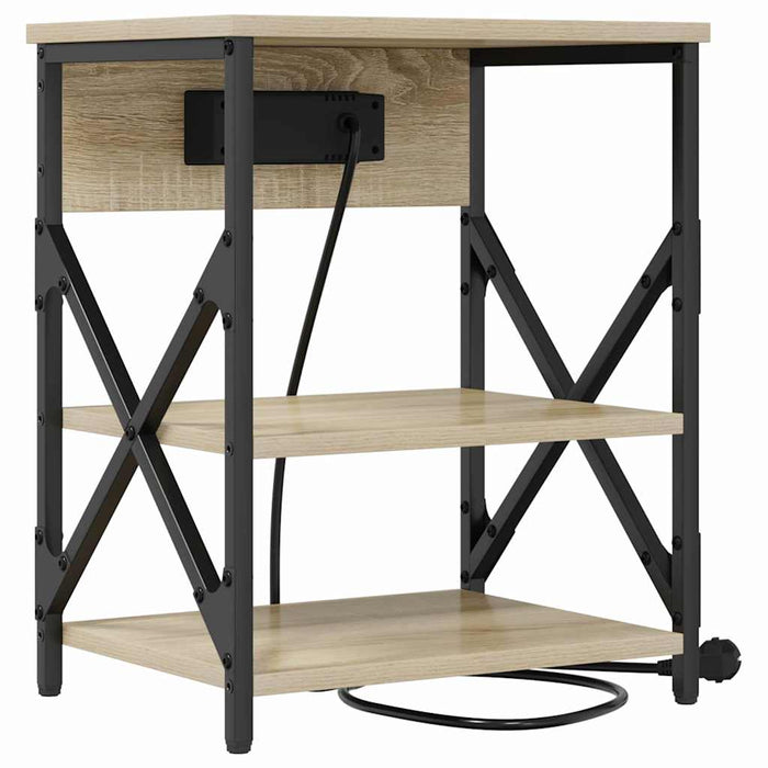 Dulap de noapte Stejar Sonoma 41 x 31 x 51 cm Lemn compozit - WALTI WALTI