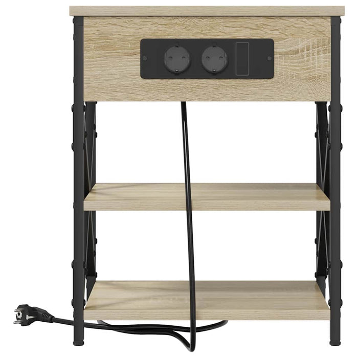 Dulap de noapte Stejar Sonoma 41 x 31 x 51 cm Lemn compozit - WALTI WALTI