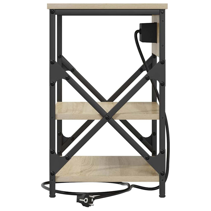 Dulap de noapte Stejar Sonoma 41 x 31 x 51 cm Lemn compozit - WALTI WALTI