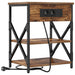 Dulap de noapte Stejar fumuriu 41 x 31 x 51 cm Lemn compozit - WALTI WALTI