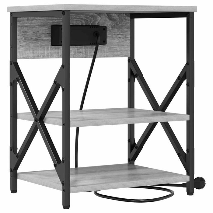 Dulap de noapte Gri Sonoma 41 x 31 x 51 cm Lemn compozit - WALTI WALTI