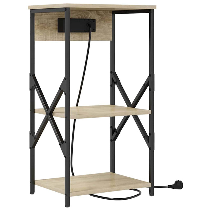 Dulap de noapte Stejar Sonoma 41 x 31 x 76 cm Lemn compozit - WALTI WALTI