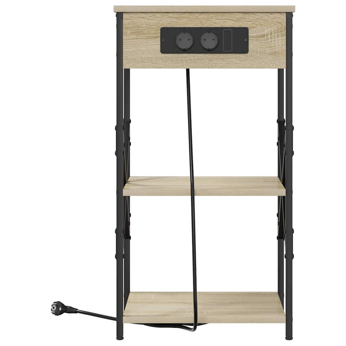 Dulap de noapte Stejar Sonoma 41 x 31 x 76 cm Lemn compozit - WALTI WALTI