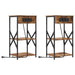 Dulap de noapte cu raft 2 pcs Stejar fumuriu 41 x 31 x 76 cm - WALTI WALTI