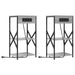 Dulap de noapte 2 pcs Gri Sonoma 41 x 31 x 76 cm Lemn compozit - WALTI WALTI