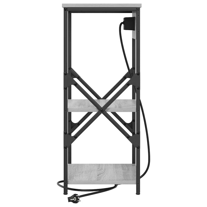 Dulap de noapte 2 pcs Gri Sonoma 41 x 31 x 76 cm Lemn compozit - WALTI WALTI