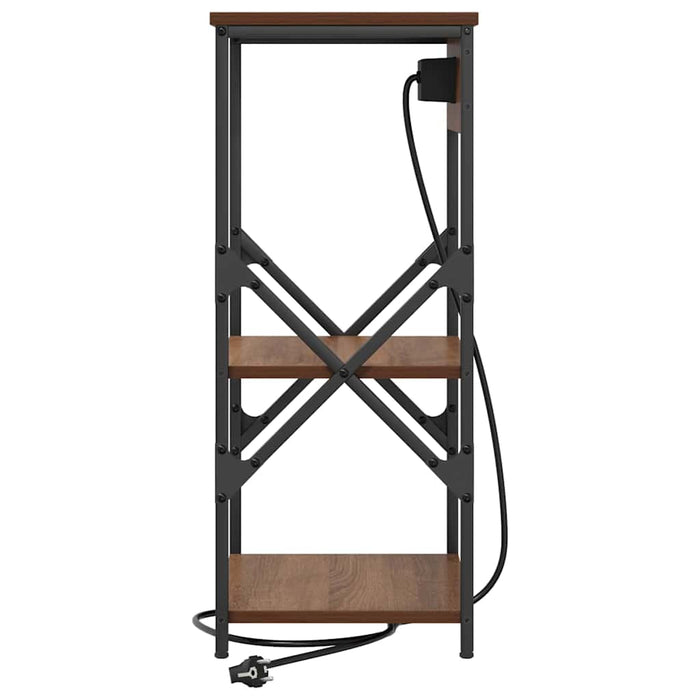 Dulap de noapte Stejar închis 41 x 31 x 76 cm Lemn compozit - WALTI WALTI