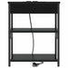 Dulap de noapte Stejar Negru 41 x 31 x 51 cm Lemn compozit - WALTI WALTI