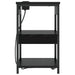 Dulap de noapte Stejar Negru 41 x 31 x 51 cm Lemn compozit - WALTI WALTI