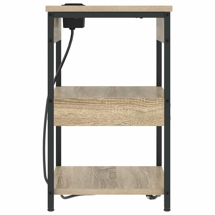 Dulap de noapte Stejar Sonoma 41 x 31 x 51 cm Lemn compozit - WALTI WALTI