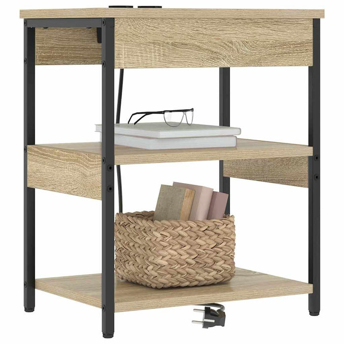 Dulap de noapte 2 pcs Stejar Sonoma 41 x 31 x 51 cm - WALTI WALTI