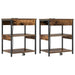 Dulap de noapte 2 pcs Stejar fumuriu 41 x 31 x 51 cm - WALTI WALTI