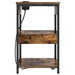 Dulap de noapte 2 pcs Stejar fumuriu 41 x 31 x 51 cm - WALTI WALTI