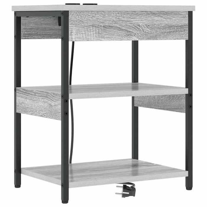 Dulap de noapte Gri Sonoma 41 x 31 x 51 cm Lemn compozit - WALTI WALTI