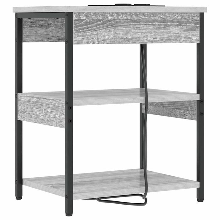 Dulap de noapte Gri Sonoma 41 x 31 x 51 cm Lemn compozit - WALTI WALTI
