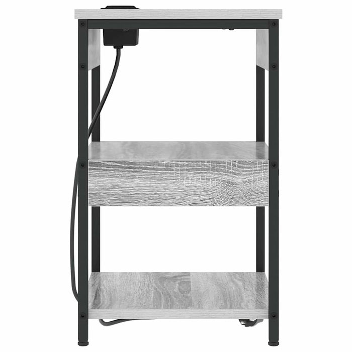Dulap de noapte Gri Sonoma 41 x 31 x 51 cm Lemn compozit - WALTI WALTI