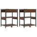 Dulap de noapte 2 pcs Stejar închis 41 x 31 x 51 cm - WALTI WALTI