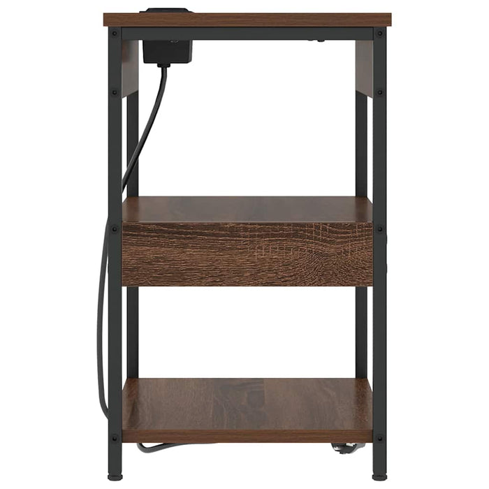 Dulap de noapte 2 pcs Stejar închis 41 x 31 x 51 cm - WALTI WALTI