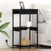 Dulap de noapte Stejar Negru 41 x 31 x 76 cm Lemn compozit - WALTI WALTI