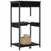 Dulap de noapte Stejar Negru 41 x 31 x 76 cm Lemn compozit - WALTI WALTI