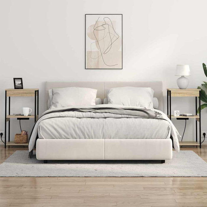 Dulap de noapte Stejar Sonoma 41 x 31 x 76 cm Lemn compozit - WALTI WALTI