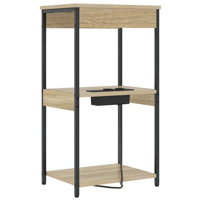 Dulap de noapte Stejar Sonoma 41 x 31 x 76 cm Lemn compozit - WALTI WALTI