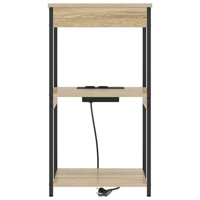 Dulap de noapte Stejar Sonoma 41 x 31 x 76 cm Lemn compozit - WALTI WALTI