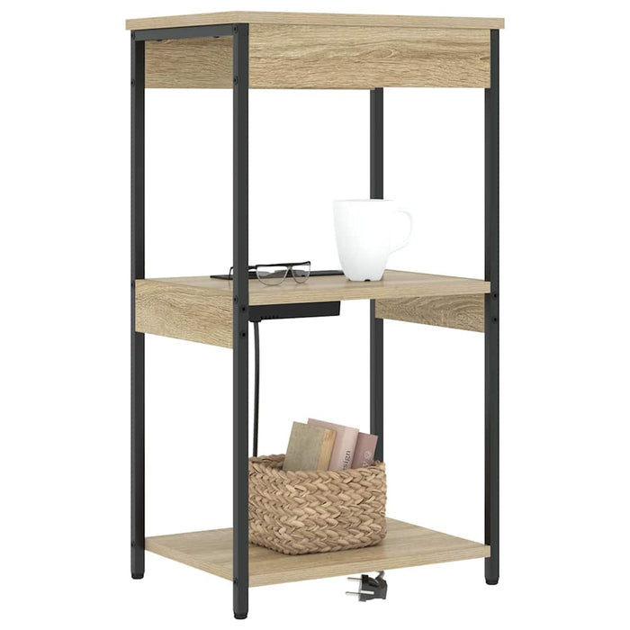 Dulap de noapte Stejar Sonoma 41 x 31 x 76 cm Lemn compozit - WALTI WALTI