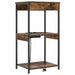 Dulap de noapte Stejar fumuriu 41 x 31 x 76 cm Lemn compozit - WALTI WALTI