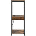 Dulap de noapte Stejar fumuriu 41 x 31 x 76 cm Lemn compozit - WALTI WALTI
