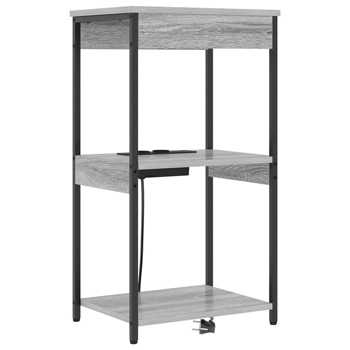 Dulap de noapte Gri Sonoma 41 x 31 x 76 cm Lemn compozit - WALTI WALTI