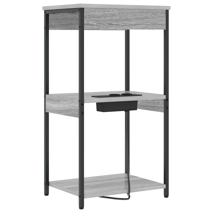 Dulap de noapte Gri Sonoma 41 x 31 x 76 cm Lemn compozit - WALTI WALTI