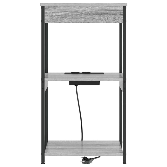 Dulap de noapte Gri Sonoma 41 x 31 x 76 cm Lemn compozit - WALTI WALTI