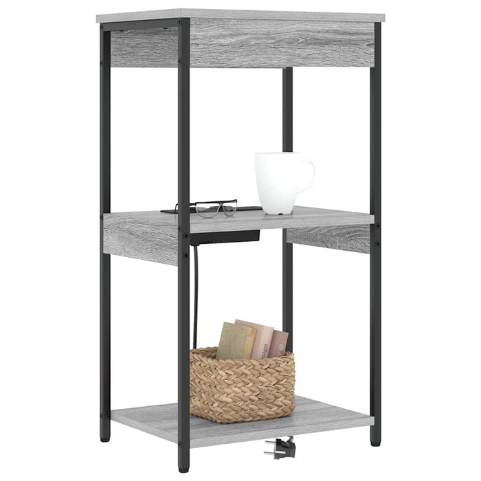 Dulap de noapte Gri Sonoma 41 x 31 x 76 cm Lemn compozit - WALTI WALTI