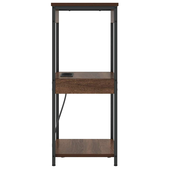 Dulap de noapte Stejar închis 41 x 31 x 76 cm Lemn compozit - WALTI WALTI