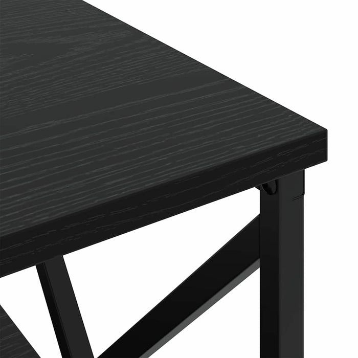 Dulap de noapte Stejar Negru 41,5 x 40,5 x 55 cm Lemn compozit - WALTI WALTI