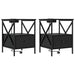 Dulap de noapte 2 pcs Stejar Negru 41,5 x 40,5 x 55 cm - WALTI WALTI