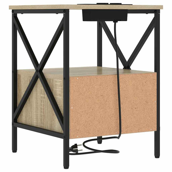 Dulap de noapte 2 pcs Stejar Sonoma 41,5 x 40,5 x 55 cm - WALTI WALTI