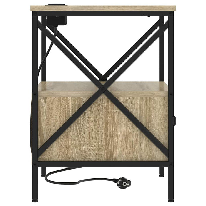 Dulap de noapte 2 pcs Stejar Sonoma 41,5 x 40,5 x 55 cm - WALTI WALTI