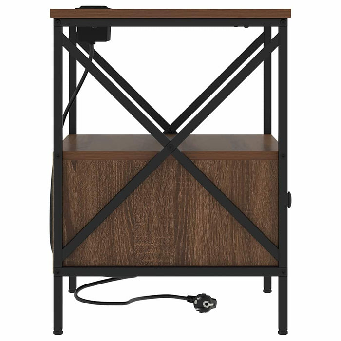 Dulap de noapte 2 pcs Stejar închis 41,5 x 40,5 x 55 cm - WALTI WALTI