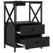 Dulap de noapte cu sertar 2 pcs Stejar Negru 40 x 31 x 60 cm - WALTI WALTI