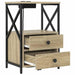 Dulap de noapte cu sertar 2 pcs Stejar Sonoma 40 x 31 x 60 cm - WALTI WALTI